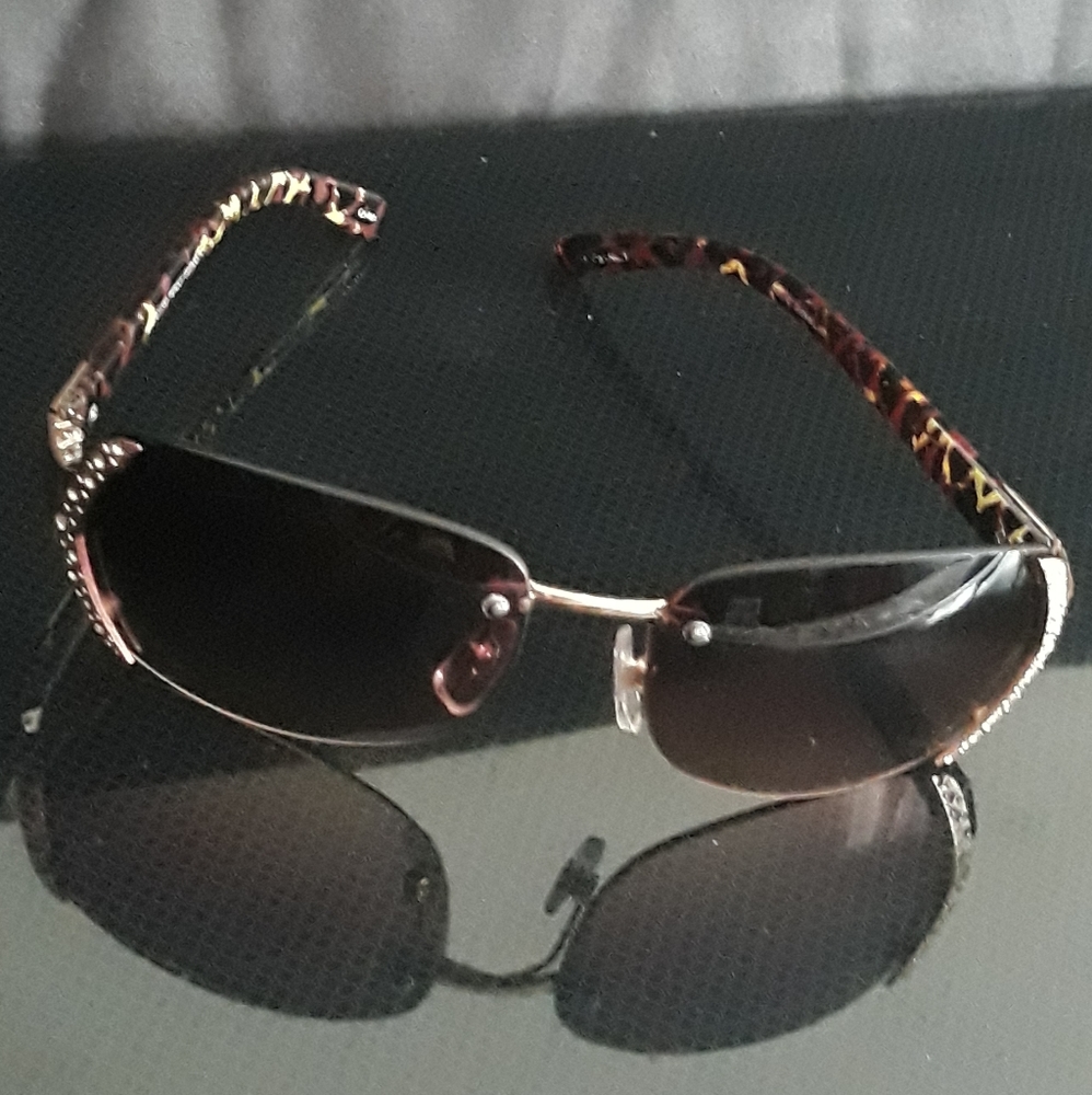 Relic Sunwear "Penny" Studded Tortoise Frame Sunglasses - Ombre Lens Sunnies - Picture 12 of 13
